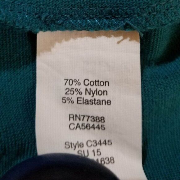Madewell Green Knit Dress w/front Pockets size Medium - Picture 5 of 12